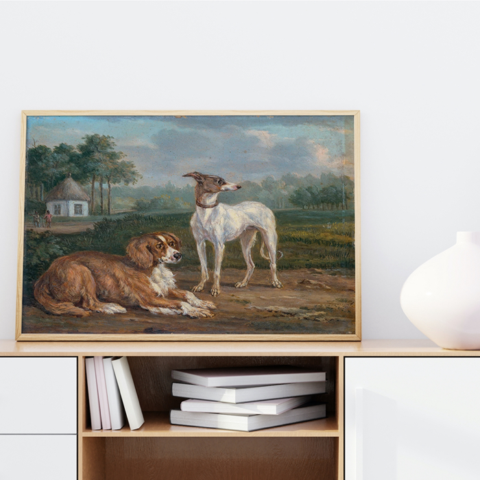 Kutyák Vidéken Festmény Poszter