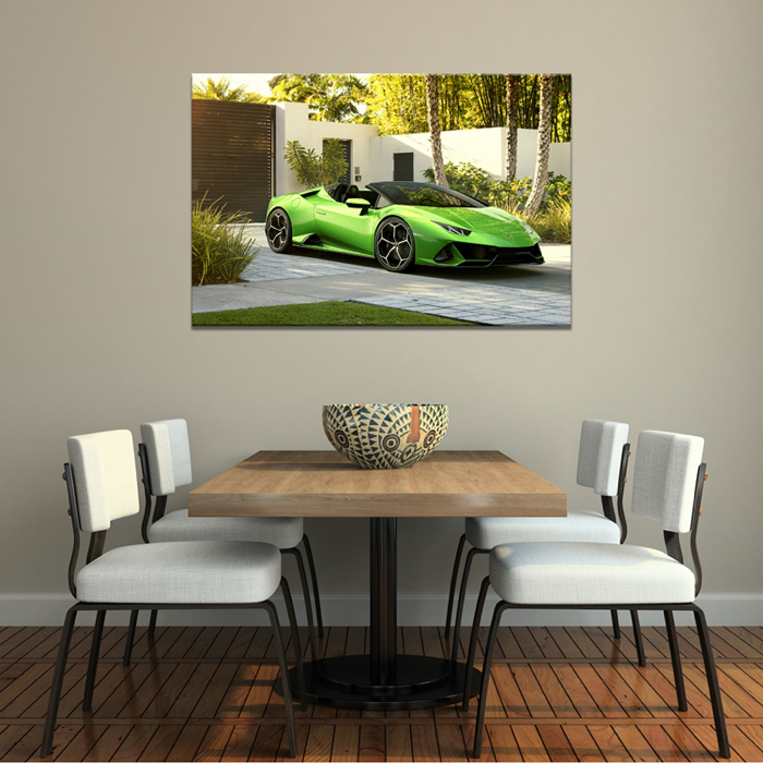Falikép Zöld Lambo Sportkocsi Sportautó Lamborghini Vászonkép