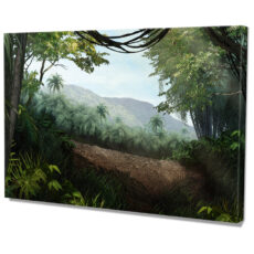 Falikép Dzsungel Erdő Illusztráció Grafika Rajz Vászonkép