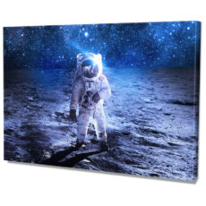 Falikép Ember Holdon Asztronauta Űrhajós Vászonkép
