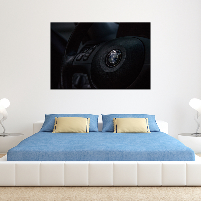 Falikép BMW Logó Kormány Vászonkép