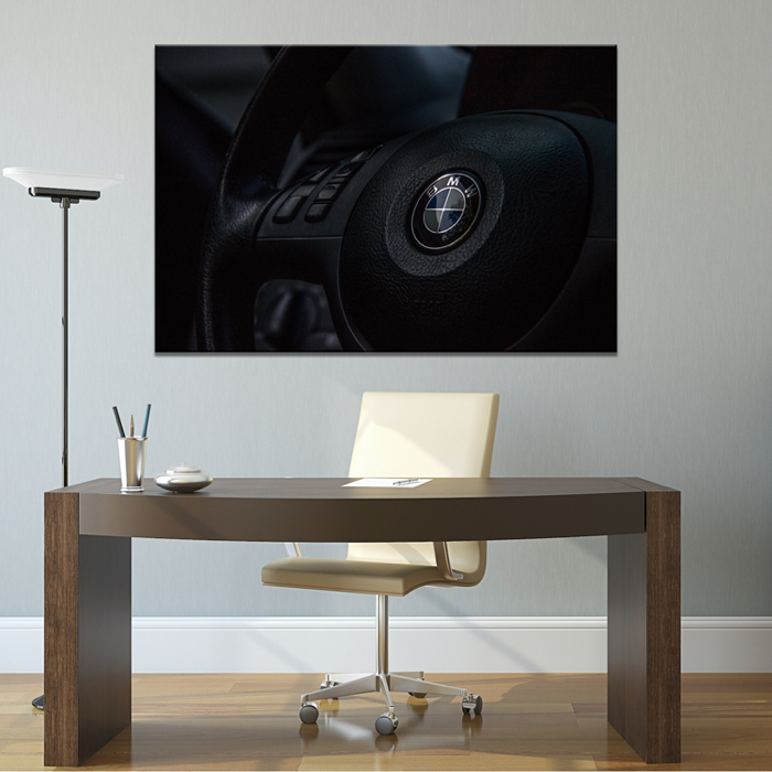 Falikép BMW Logó Kormány Vászonkép