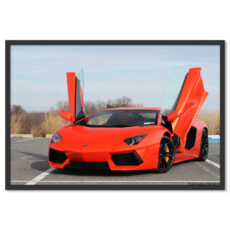 Narancssárga Lamborghini Sportkocsi Sportautó Poszter