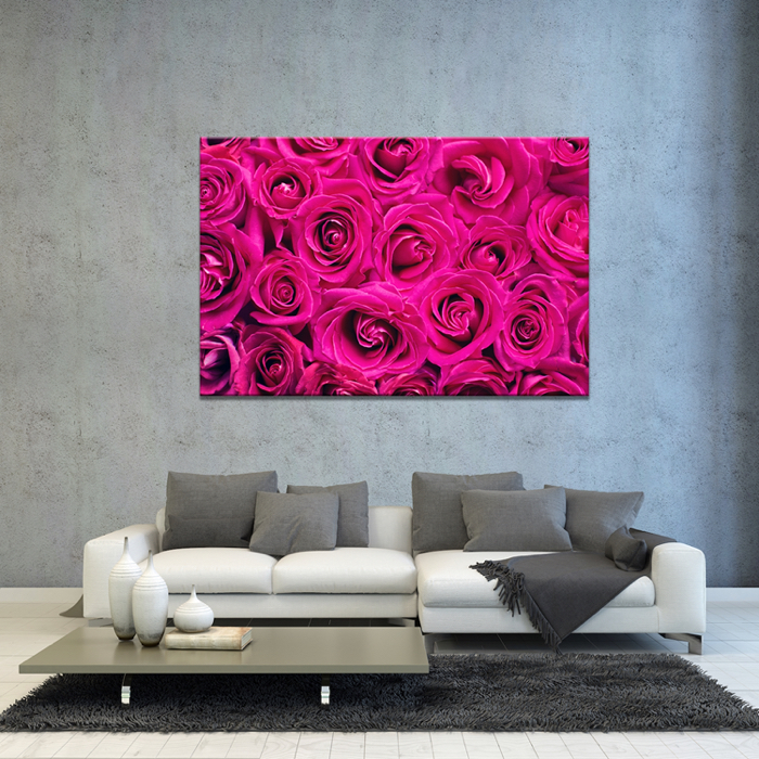 Falikép Rózsaszín Rózsák Vászonkép
