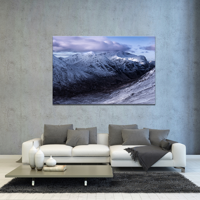 Falikép Téli Tájkép Hó Havas Természet Vászonkép