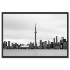 Nagyváros Fekete Fehér Toronto Kanada Poszter