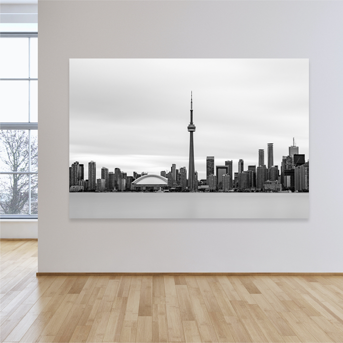 Nagyváros Fekete Fehér Toronto Kanada Poszter