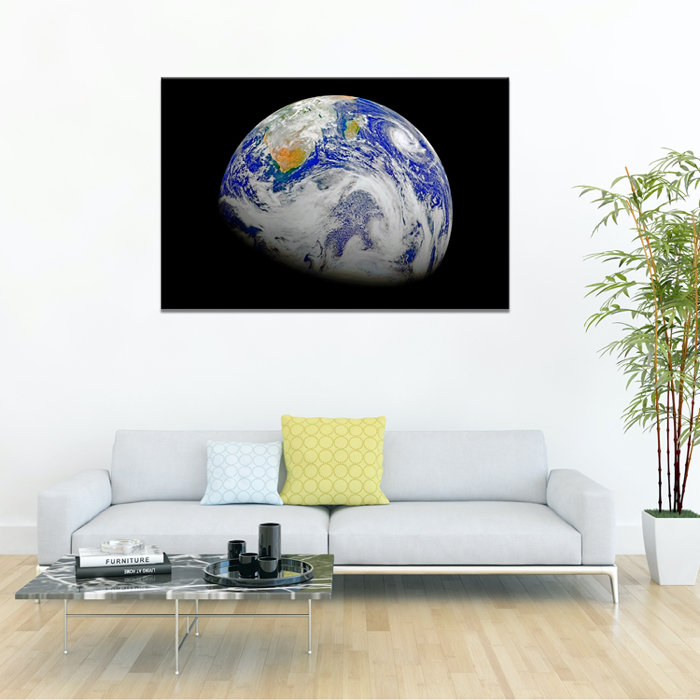 Falikép Föld Bolygó Világűrből Galaxis Univerzum Vászonkép