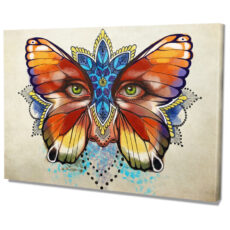 Falikép Pillangó és Szemek Illusztráció Grafika Rajz Festmény Vászonkép