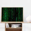 Mátrix Kódok Hacker Kóder Programozó Poszter