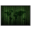 Falikép Mátrix Világtérkép Kódok Hacker Kóder Vászonkép