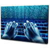 Falikép Hacker IT Kóder Programozó Mac Számítógép Laptop Vászonkép