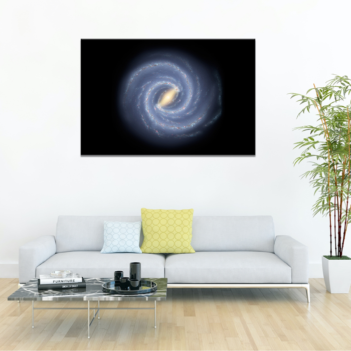 Falikép Tejútrendszer Világűr Galaxis Univerzum Vászonkép