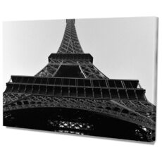 Falikép Eiffel Torony Fekete Fehér Vászonkép