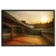 Kínai Építészet Templom Festmény Poszter