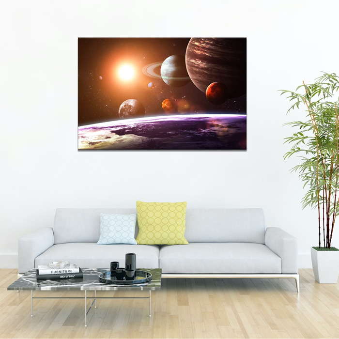 Falikép Föld Bolygók Univerzum Világűr Vászonkép