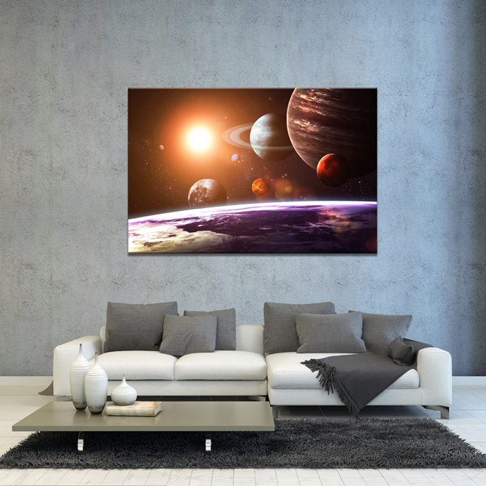 Falikép Föld Bolygók Univerzum Világűr Vászonkép