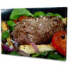 Falikép Hús Steak Étel Főzés Konyha Zöldségek Vászonkép