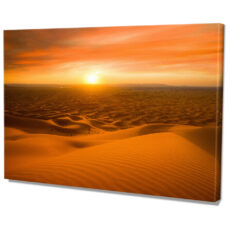 Falikép Sivatag Homokdűnék Napnyugta Vászonkép