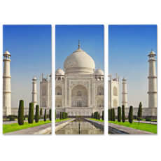 Falikép India Taj Mahal Építészet Többrészes Vászonkép (3 Részes)