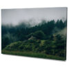 Falikép Ködös Erdő Hegyvidék Fenyők Vászonkép