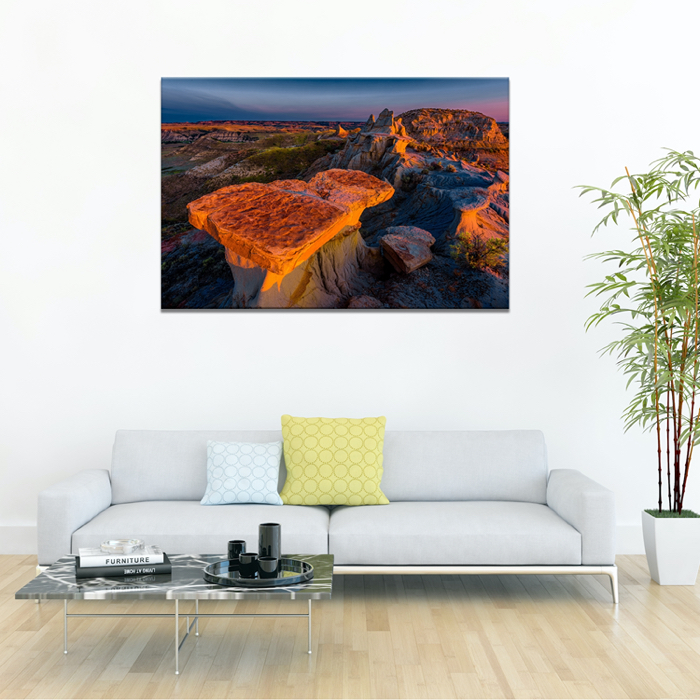 Falikép Sivatagos Hegyvidék Vászonkép