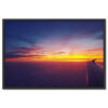 Falikép Repülőből Kilátás Napkelte Égbolt Felhők Fölött Vászonkép