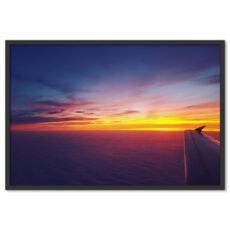 Repülőből Kilátás Napkelte Égbolt Felhők Fölött Poszter