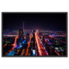 Falikép Dubai Város Éjszaka Vászonkép