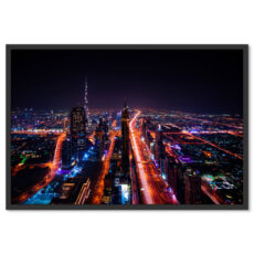 Dubai Város Éjszaka Poszter