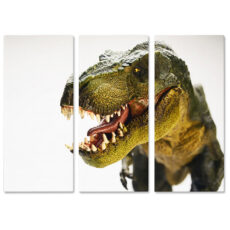 Falikép T-Rex Dinoszaurusz Hüllő Dinó Többrészes Vászonkép (3 Részes)