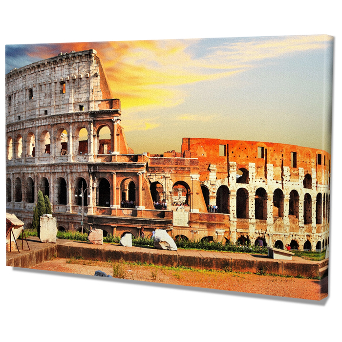Falikép Róma Colosseum Ókori Róma Amfiteátrum Gladiátorok Vászonkép