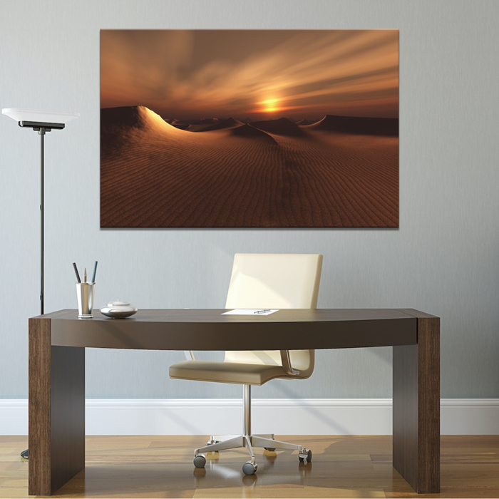 Falikép Sivatag Homok Naplemente Vászonkép