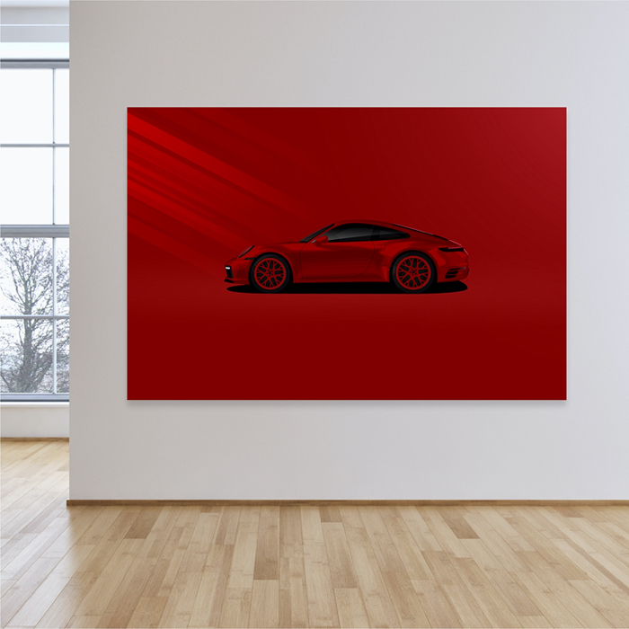 Porsche 911 Piros Poszter