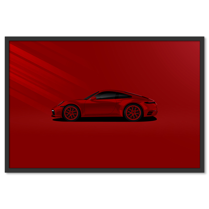 Porsche 911 Piros Poszter