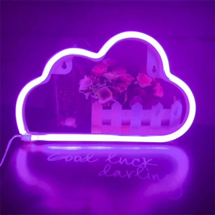 Led felhő neonfény fali lámpa éjszakai lámpa fal kreatív dekoratív gyerekszoba ünnepi világítás