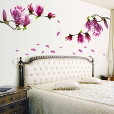Színes falikép hálószobába, virágos, magnólia