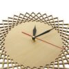 Modern Kerek Falióra, Minimál, Fa, 30 cm