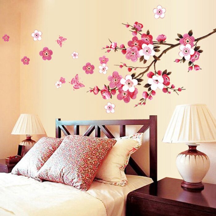Faldekoráció hálószobába, tavasz, fa, virágok