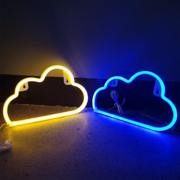 Led felhő neonfény fali lámpa éjszakai lámpa fal kreatív dekoratív gyerekszoba ünnepi világítás