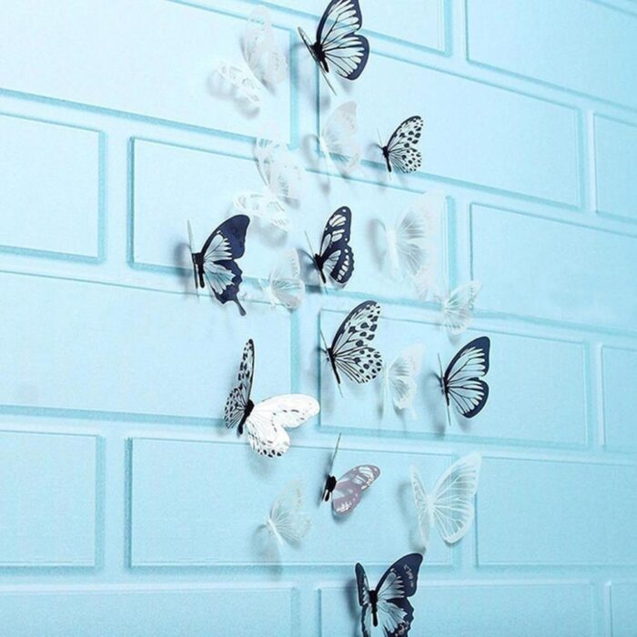 3D Faldekoráció, pillangók
